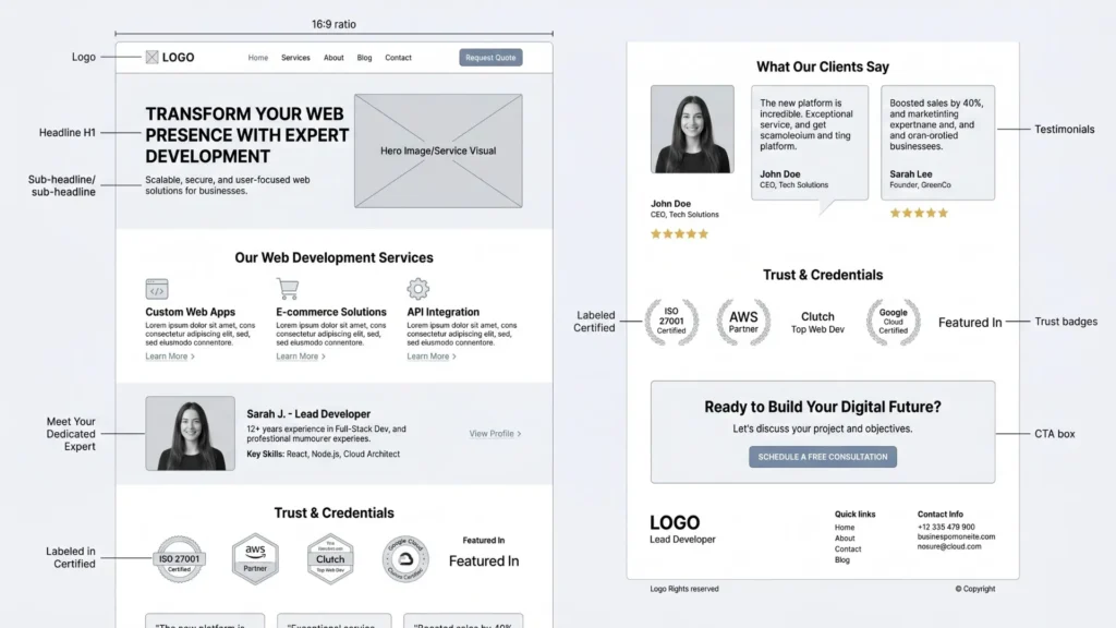 SEO for Service Based Businesses Site structure