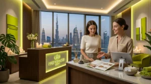 Luxury spa business in Dubai appearing in Google search results showing local spa visibility in UAE