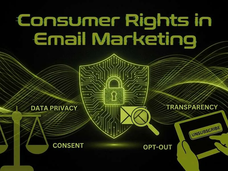infographics shows pirvacy icon for email marketing laws in UAE