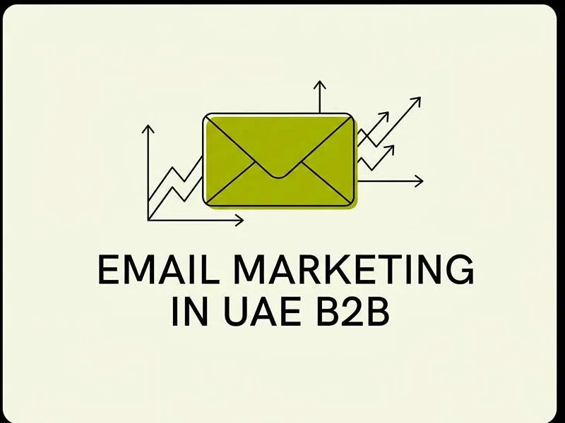 email icon and text written as email marketing in UAE B2B