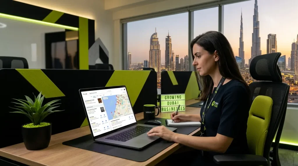 Local SEO strategy helping Dubai businesses rank in Google Maps and local search results