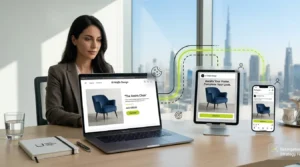 Retargeting strategies UAE showing multi device advertising and user re engagement process