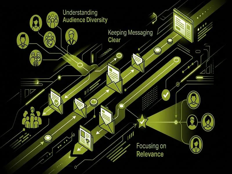 Visual of drip campaigns UAE structure, showing clear messaging and audience relevance within an automated email flow.