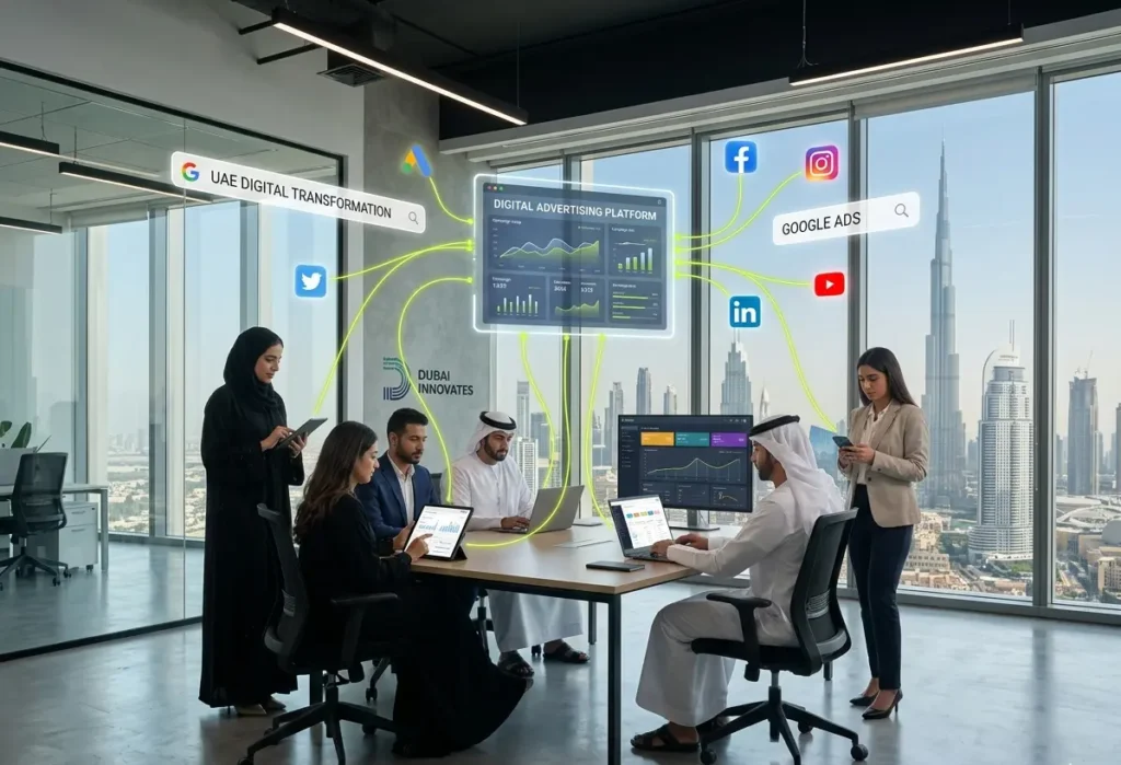 digital transformation of Paid advertising in the UAE online platforms mobile usage Dubai marketing