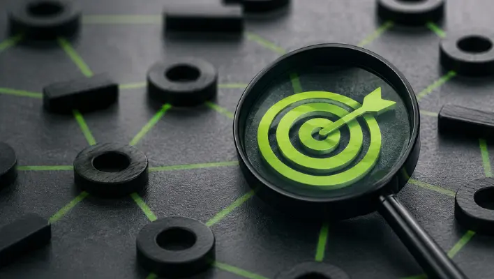 Keyword strategy target visualization