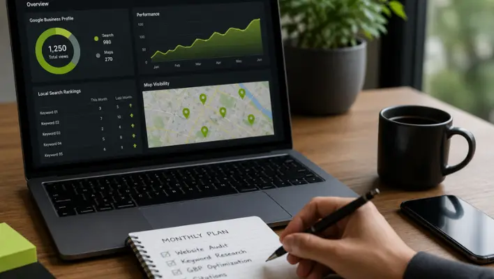 Local SEO monthly growth plan
