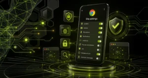 Chrome site settings blocking intrusive ads and pop ups on Android