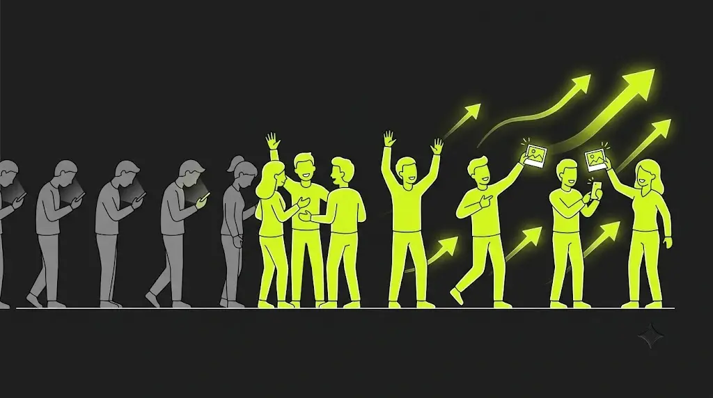 Turning passive followers into active social media community participants