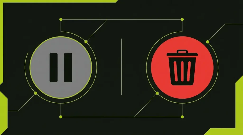 Difference between pausing and removing a Google Ads campaign