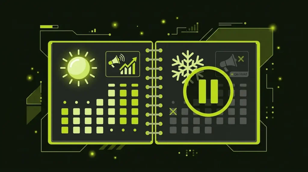 When to pause Google Ads for seasonal campaigns